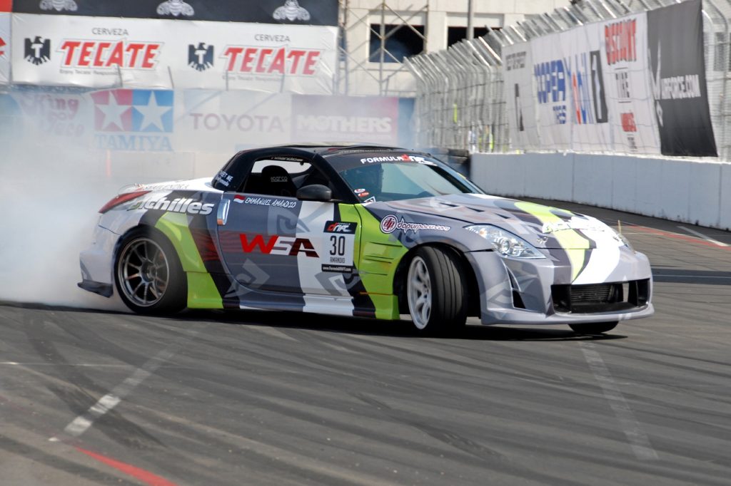 Formula Drift car on track during competition