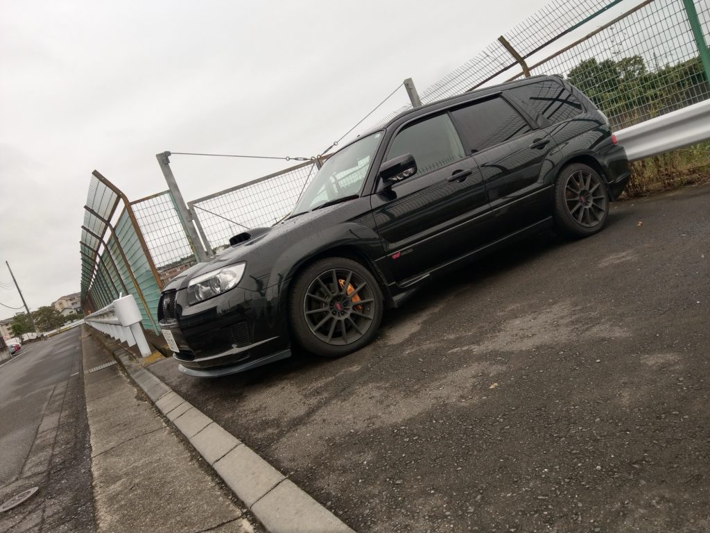 Custom tuned car at a Japan car meet
